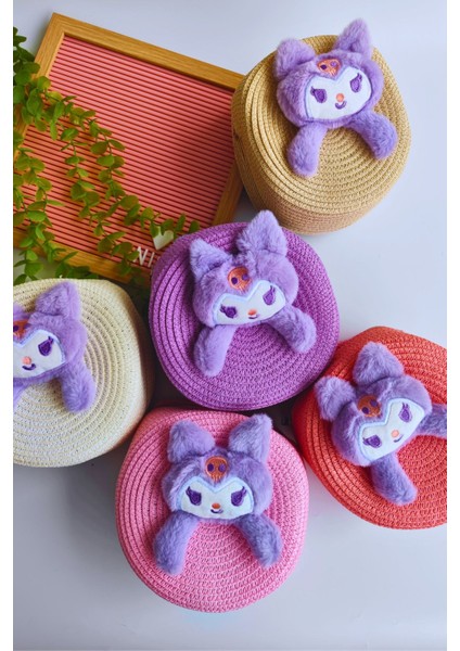 Kız Çocuk Bayramlık Kuromi Hasır Çanta (Askısı Ayarlanabilir) fırsatları