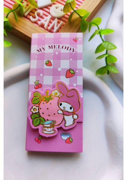 Kuromi-My Melody-Cinnamaroll-Pompompurrin Cırtcırtlı Post-It Defter modelleri