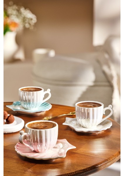 İki Kişilik Porselen Kahve Fincanı Takımı, Beyaz, 90 ml, Zarif ve Şık Tasarım fiyatları