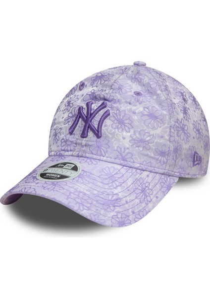 New York Yankees Kadın Çiçekli Açık Mor 9twenty 60595378 Şapka