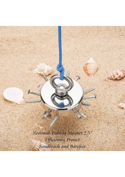 Süper Güçlü 48MM Çapında Fishing Magnet Halkalı Neodyum Pot Mıknatıs , Kanca Kurtarma Mıknatısı indirimleri