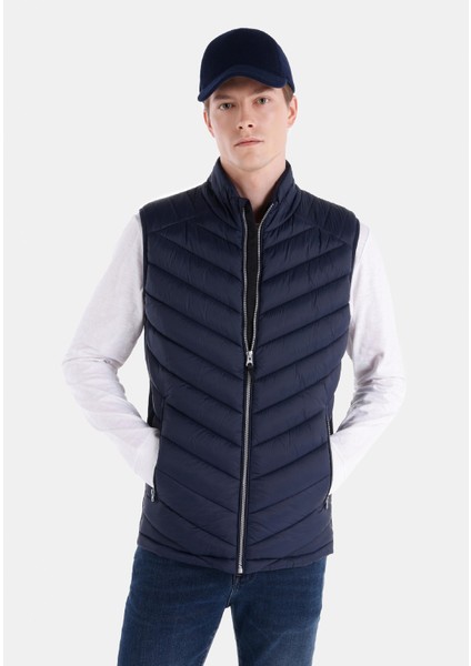 Slim Fit Erkek Lacivert Yelek