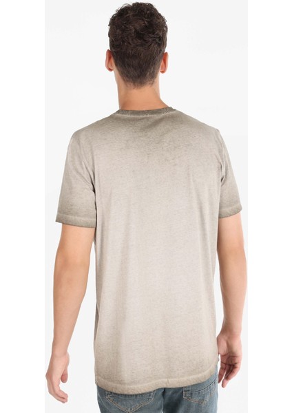 Bej Erkek Tshirt K.kol