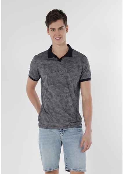 Regular Fit Polo Yaka Erkek Lacivert Kısa Kol Tişört fırsatları
