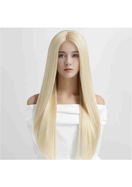 Isıya Dayanıklı Sentetik Uzun Altın Sarı Peruk 71.12 cm