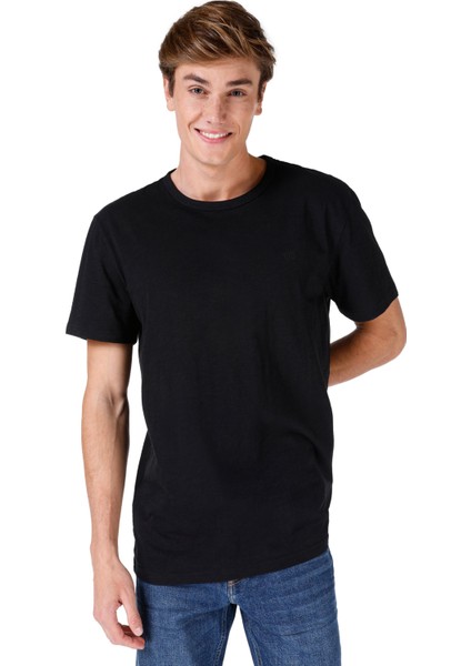 Siyah Erkek Tshirt K.kol
