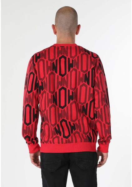 Regular Fit Erkek Kirmizi Sweatshirt