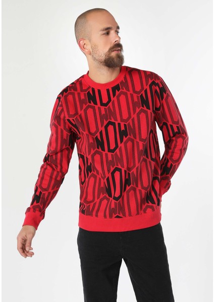 Regular Fit Erkek Kirmizi Sweatshirt