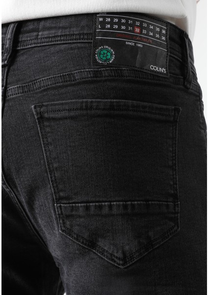 Slim Fit Düşük Bel Dar Paça Erkek Siyah Jean Pantolon indirimleri