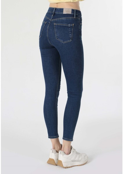 759 Lara Skinny Fit Orta Bel Dar Paça Kadın Denim Jean Pantolon