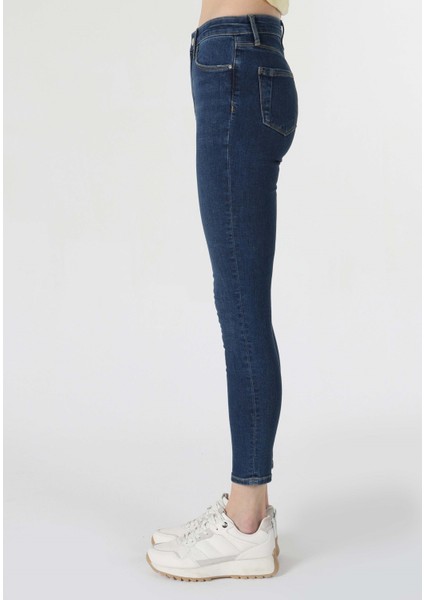759 Lara Skinny Fit Orta Bel Dar Paça Kadın Denim Jean Pantolon