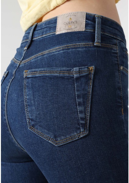 759 Lara Skinny Fit Orta Bel Dar Paça Kadın Denim Jean Pantolon
