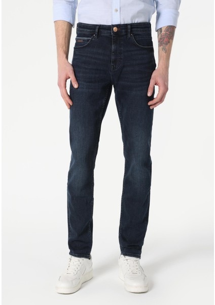 041 Danny Slim Fit Düşük Bel Dar Paça Erkek Denim Jean Pantolon