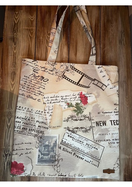 Digital Baskılı , Astarlı ,İç Cepli, Kumaş ,Tote , Çok Şık Omuz Çantası fırsatları