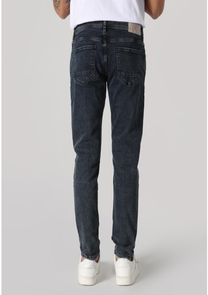 041 Danny Slim Fit Düşük Bel Dar Paça Erkek Denim Jean Pantolon