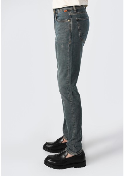 041 Danny Slim Fit Düşük Bel Dar Paça Erkek Denim Jean Pantolon