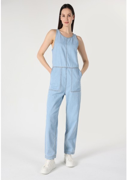 Regular Fit Kadın Mavi Jean Pantolon