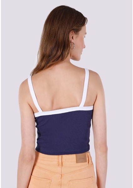 Slim Fit Kadın Lacivert Atlet