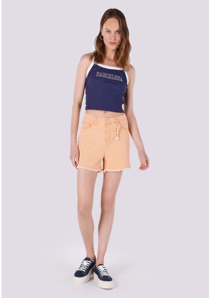 Slim Fit Kadın Lacivert Atlet