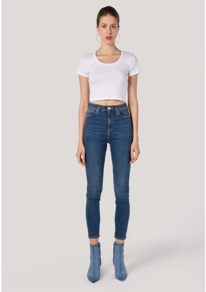 760 Dıana Skinny Fit Yüksel Bel Dar Paça Kadın Denim Jean Pantolon