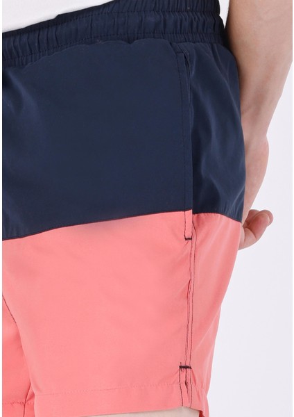 Slim Fit Düz Erkek Kirmizi Deniz Şortu