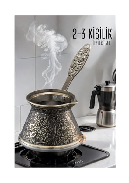 Cezve 2-3 Kişilik Zamak Indüksiyon Tabanlı