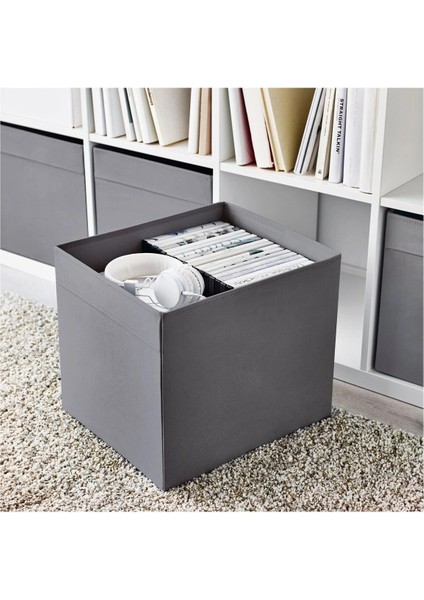 2 Adet Çok Amaçlı Düzenleyici Kutu 33 x 38 x 33 Ikea 2'li Set Saklama Kutusu Gri-Beyaz Polyester modelleri