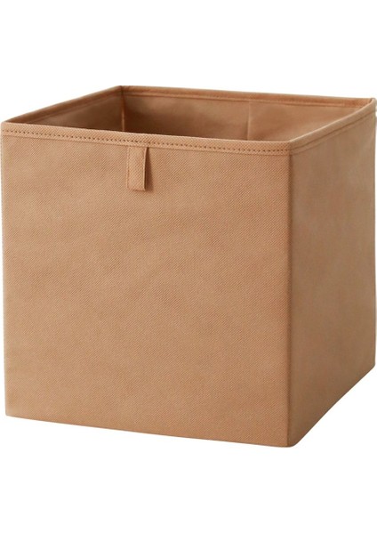 Bej Dolap Içi Çamaşır Oyuncak Düzenleyici Katlanır Saklama Kutusu Organizer 28 x 28 x 28