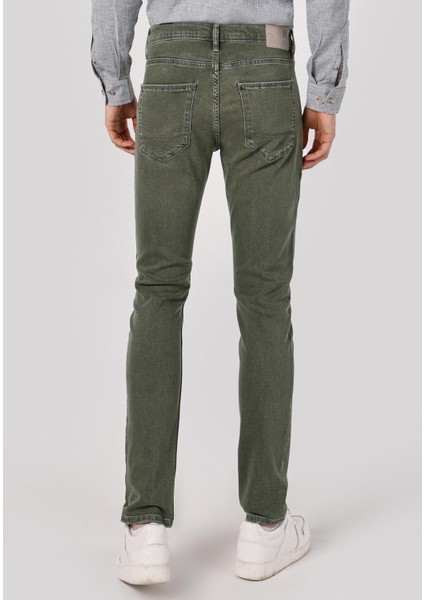 044 Karl Straight Fit Düşük Bel Düz Paça Erkek Mavi Jean Pantolon
