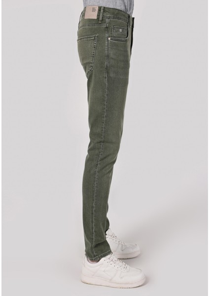044 Karl Straight Fit Düşük Bel Düz Paça Erkek Mavi Jean Pantolon