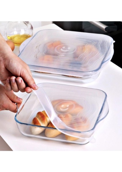 Silikon Streç Kapak Silikon Borcam Kapağı Kare Borcam 2'li