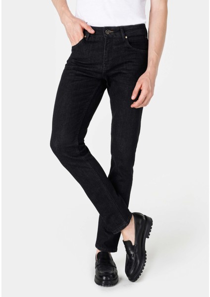 044 Karl Straight Fit Düşük Bel Düz Paça Erkek Mavi Jean Pantolon