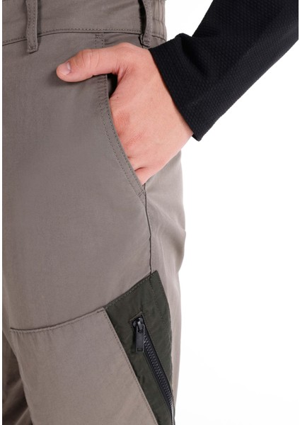 Regular Fit Orta Bel Lastikli Paça Erkek Yeşil Pantolon
