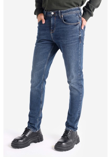044 Karl Straight Fit Düşük Bel Düz Paça Erkek Lacivert Jean Pantolon