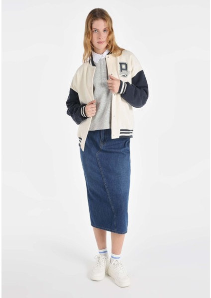Regular Fit Kolej Beyaz Kadın Ceket Cl1065201 modelleri