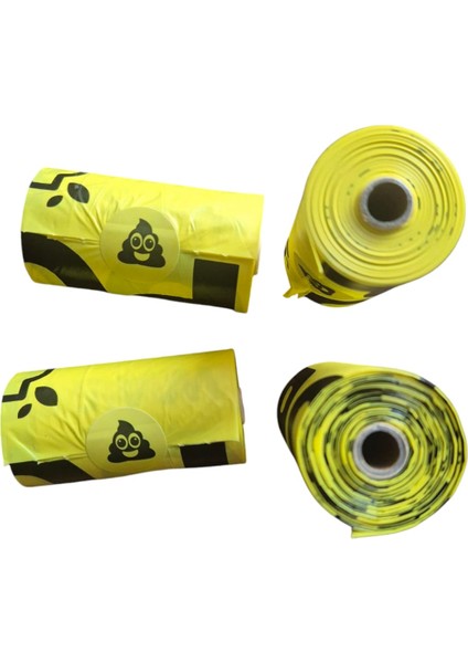 Mpets Köpek Dışkı Toplama Poşeti Limon Kokulu 15 x 4 Adet, Dışkı Toplama Poşeti, Köpek Kaka Poşeti