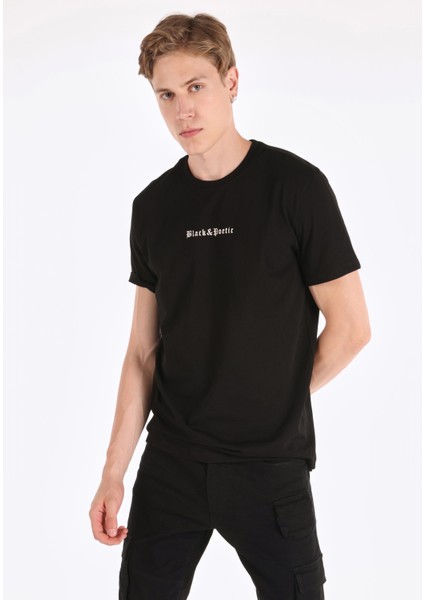 Siyah Erkek Tshirt K.kol