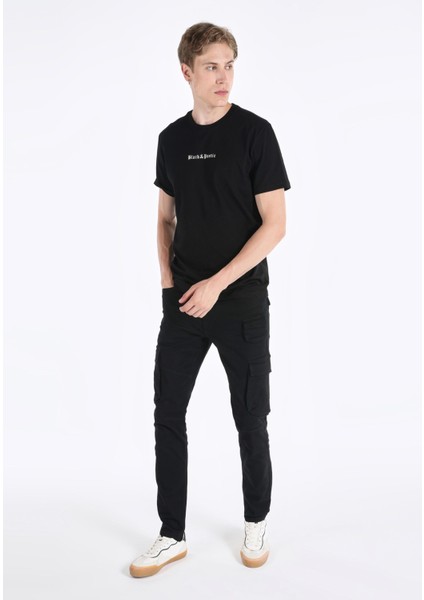 Siyah Erkek Tshirt K.kol