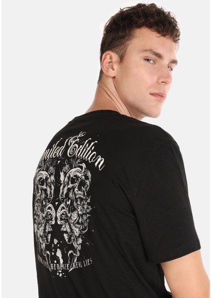 Siyah Erkek Tshirt K.kol
