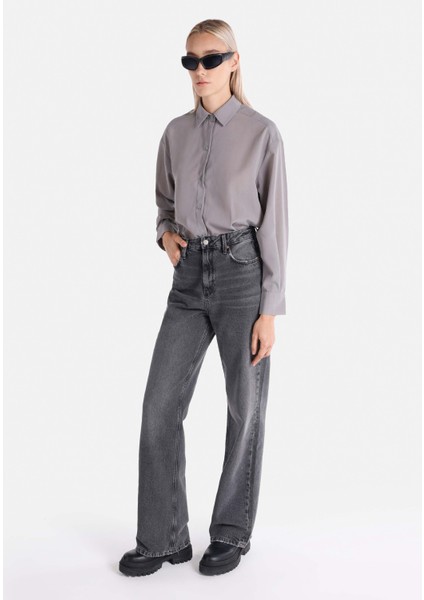 970 Berry Regular Fit Kadın Siyah Jean Pantolon