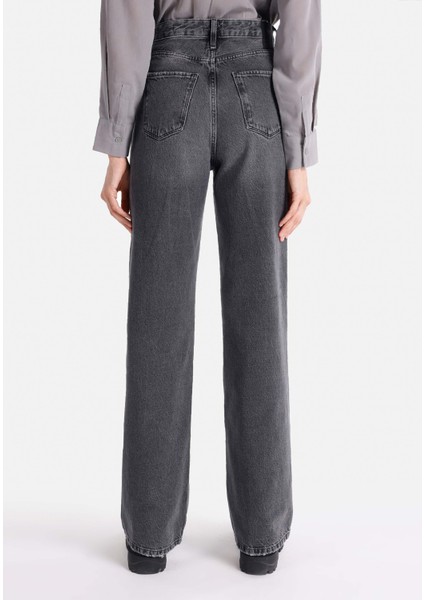 970 Berry Regular Fit Kadın Siyah Jean Pantolon