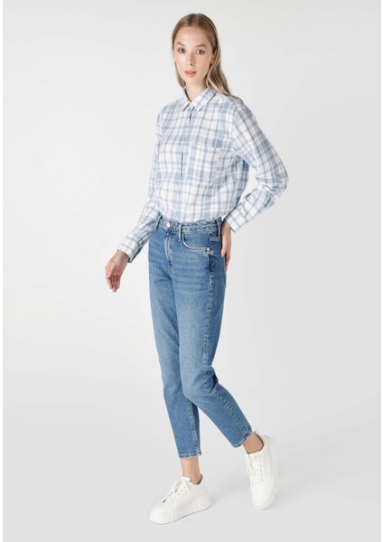 896 Marıa Mom Fit Kadın Denim Jean Pantolon
