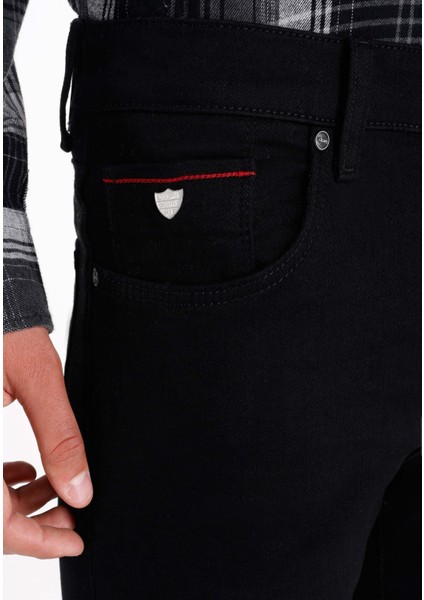 Skinny Fit Düşük Bel Dar Paça Erkek Siyah Jean Pantolon indirimleri