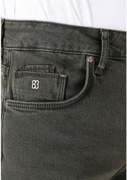 044 Karl Straight Fit Erkek Siyah Jean Pantolon