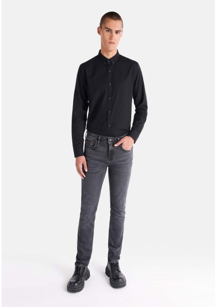 044 Karl Straight Fit Düşük Bel Düz Paça Erkek Denim Jean Pantolon