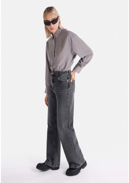 970 Berry Regular Fit Kadın Siyah Jean Pantolon