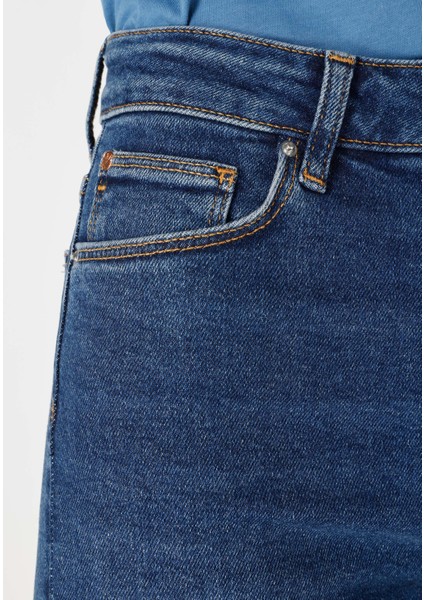 771 Emery Regular Fit Yüksel Bel Kısa Ispanyol Paça Kadın Denim Jean Pantolon