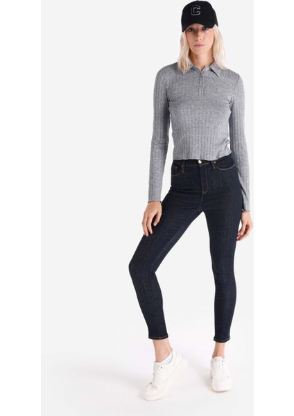 760 Diana Süper Slim Fit Yüksek Bel Dar Paça Mavi Kadın Pantolon
