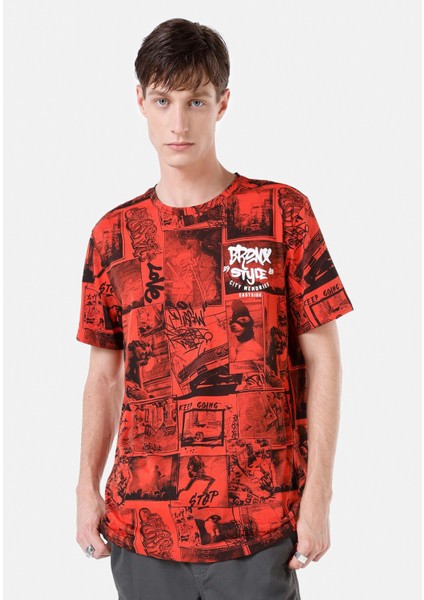 Turuncu Erkek Tshirt K.kol