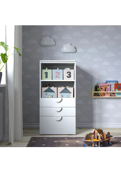 2 Parça Çocuk Odası Düzenleyici Kutu Seti 26 x 37 x 17 cm Ikea 2'li Set Düzenleme Saklama Kutusu